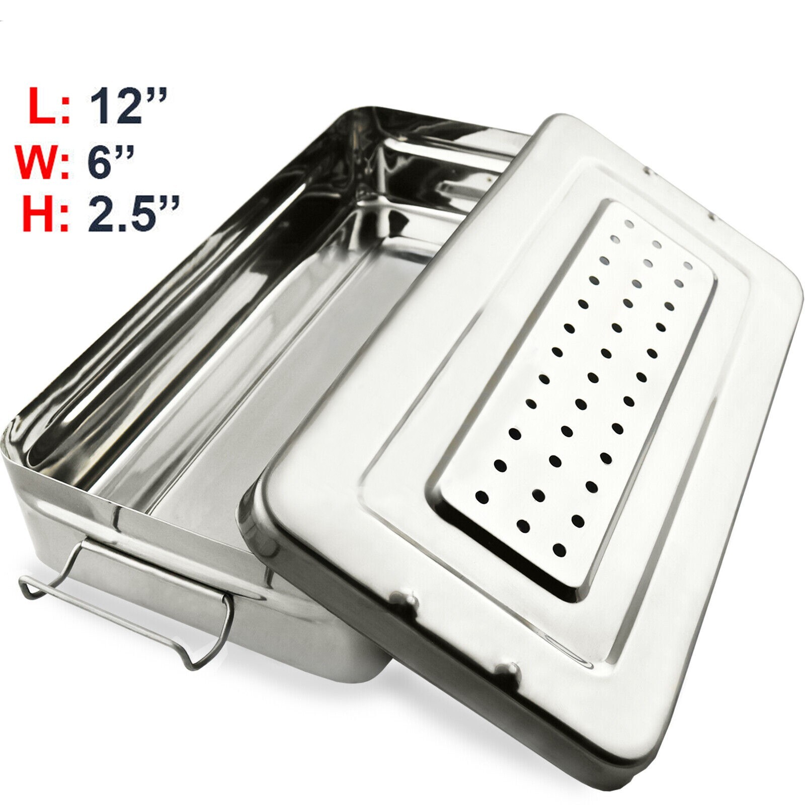 Surgical Dental Instrument Box Cassette Autoclave Sterilization Container 12''