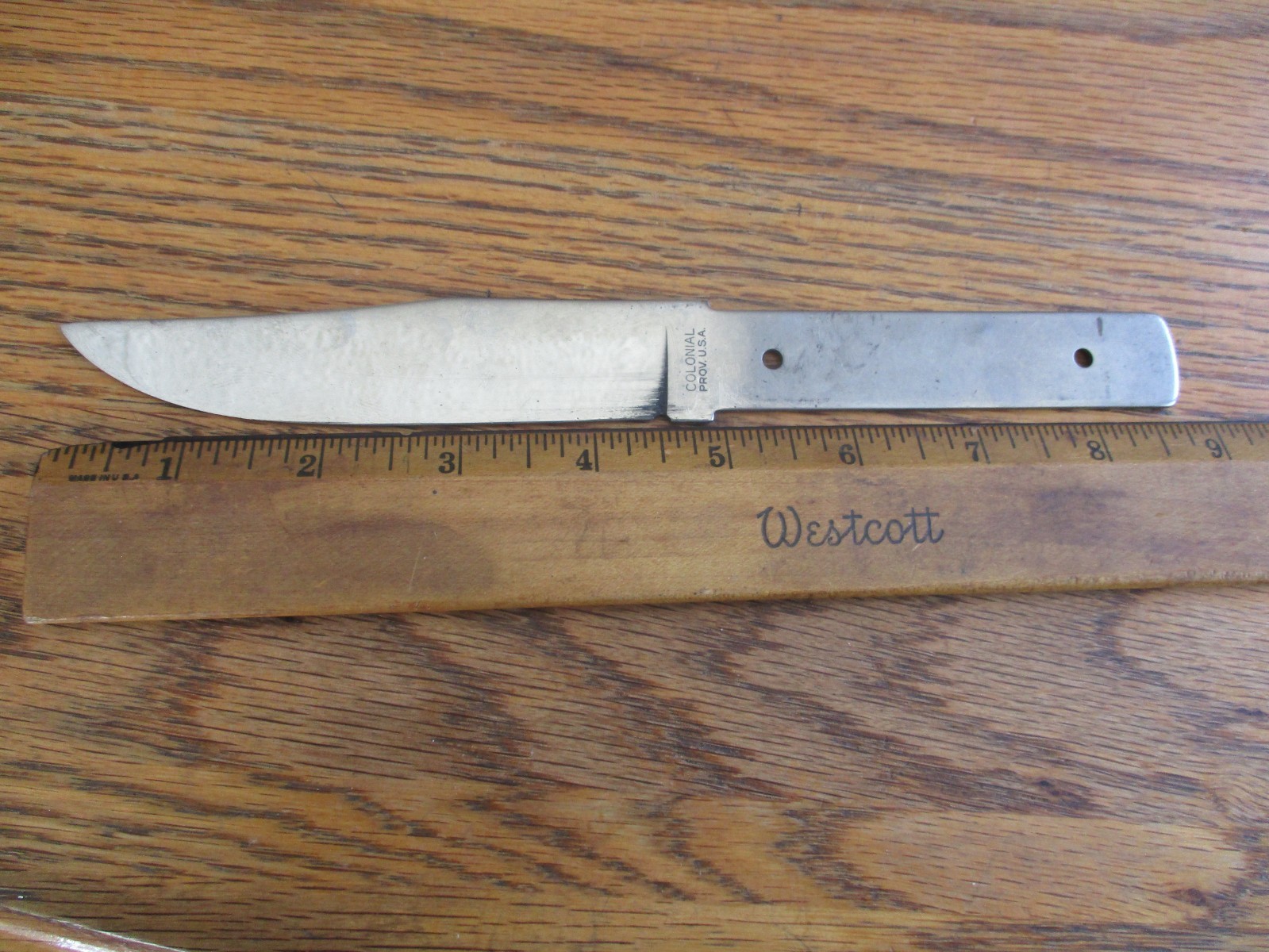 25 Carbon Steel Knife Blade Blank Blank's NOS Colonial Knife USA