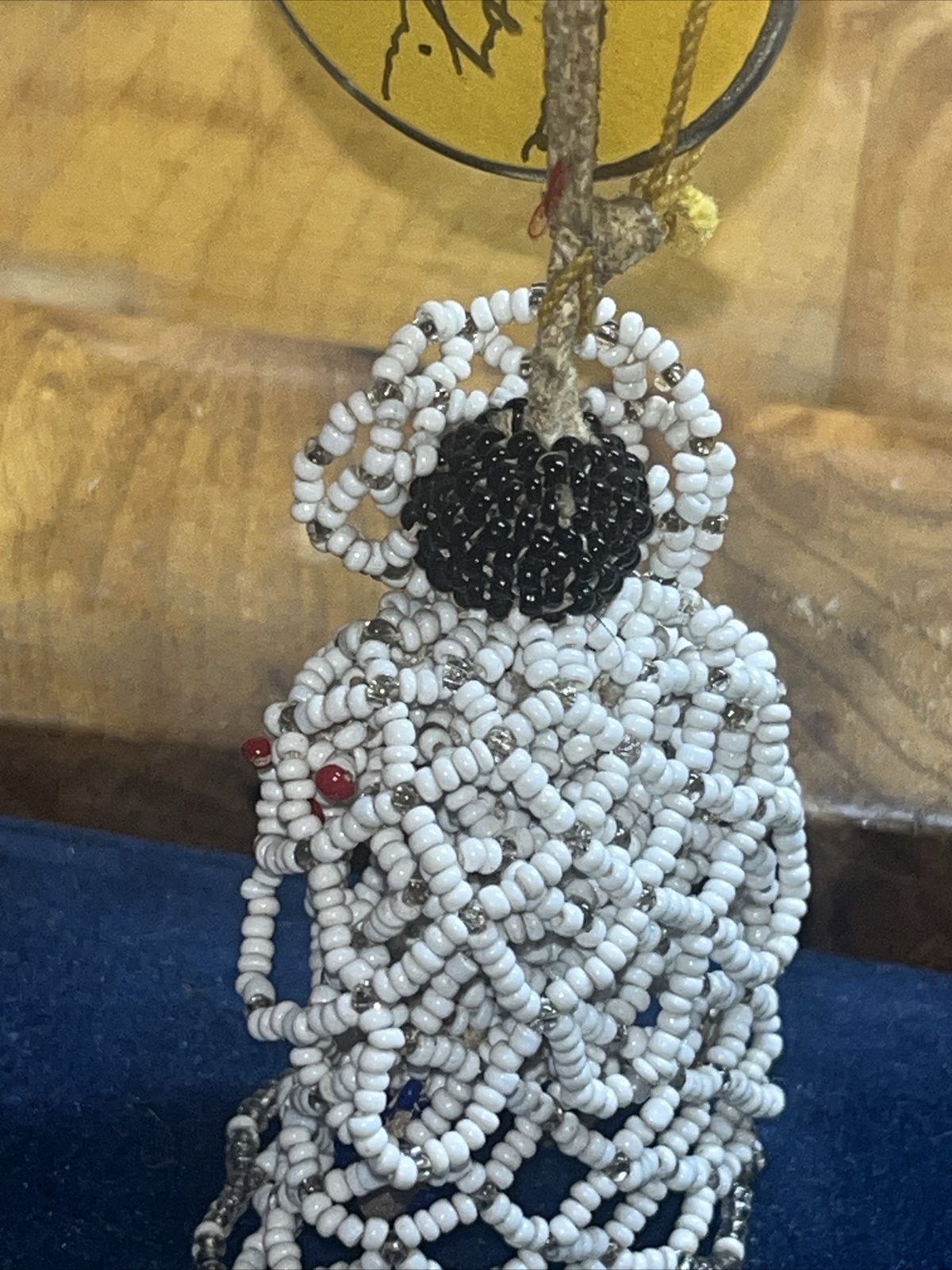 1930’s VINTAGE Beaded Bride NATIVE AMERICAN 2 1/2” New Mexico Christmas Ornament