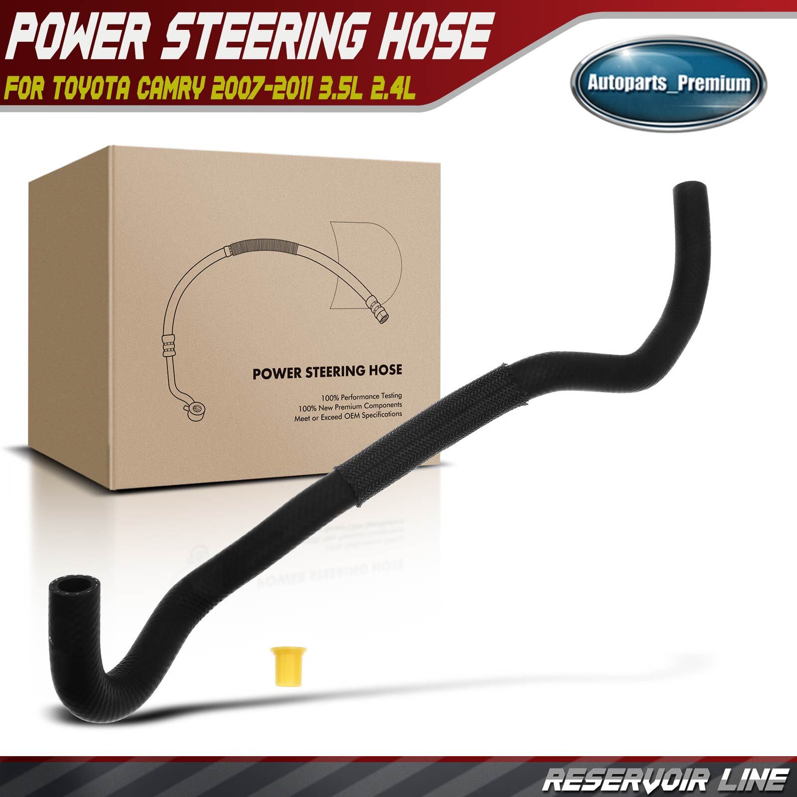 New Power Steering Reservoir Line Hose for Toyota Camry 2007 2008-2011 3.5L 2.4L