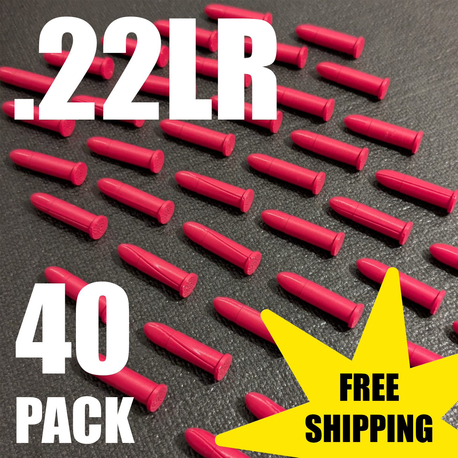 22LR 22 LR SNAP CAPS (40pk) RED Dry Fire Safety Training Rimfire Rounds *USA