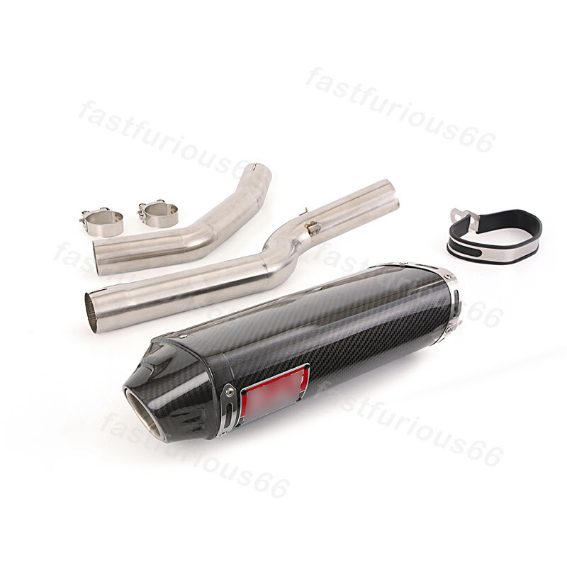 For Honda CBR600RR 2005-2023 Exhaust Mid Link Pipe Slip-on 51MM Muffler Tips