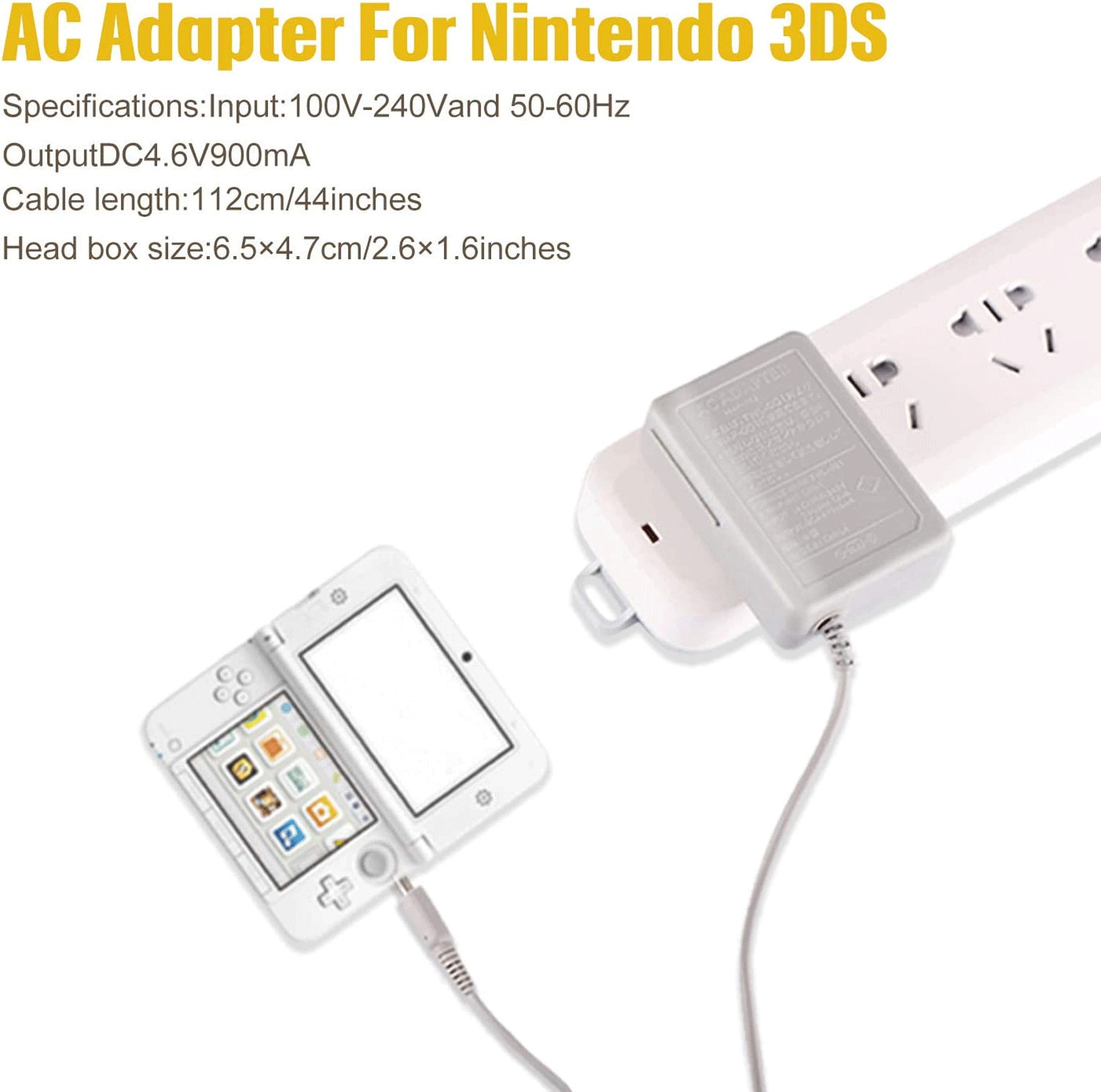 New AC Adapter Home Wall Charger Cable for Nintendo DSi/ 2DS/ 3DS/ DSi XL System