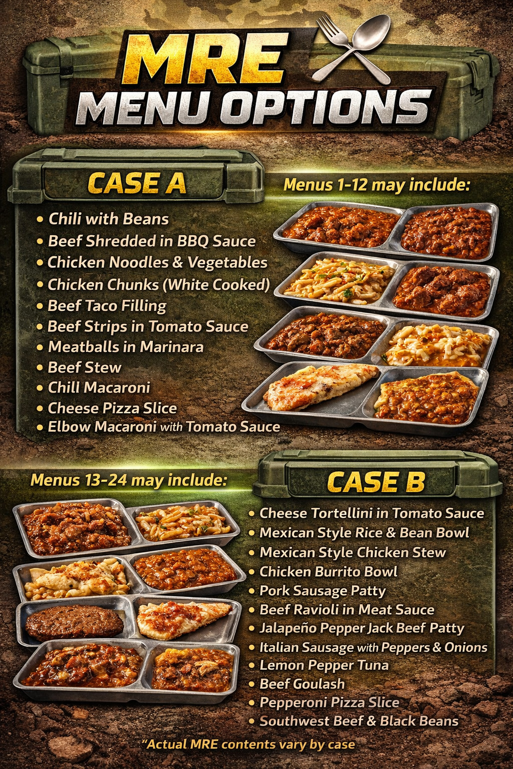 2 Pack MRE Emergency Ready To Eat Meals – Storm & Power Outage Food USA