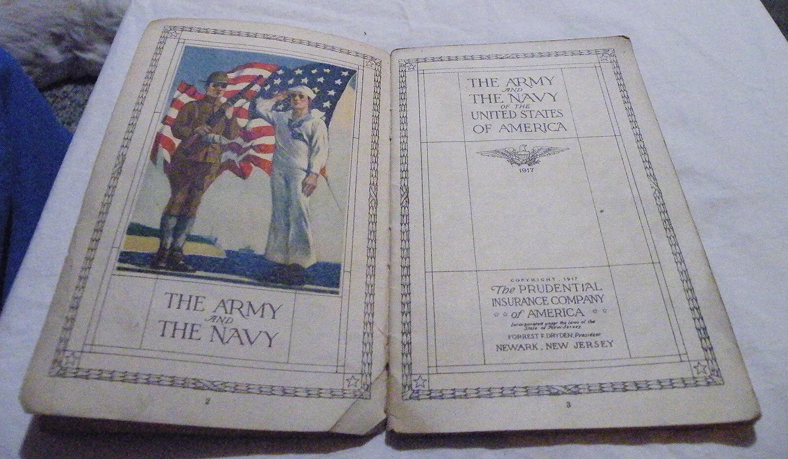 1917 ARMY NAVY Booklet Great Illustrations WW1 Troops Equipment Ships WW1