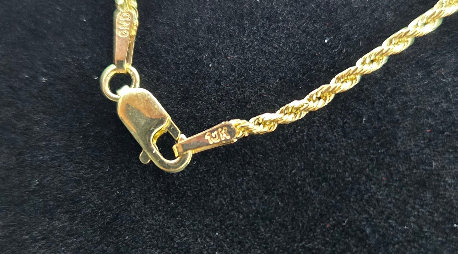 10K Gold 1.5mm Diamond Cut Rope Link Bracelet, 6in, 6.5in, 7in Italy