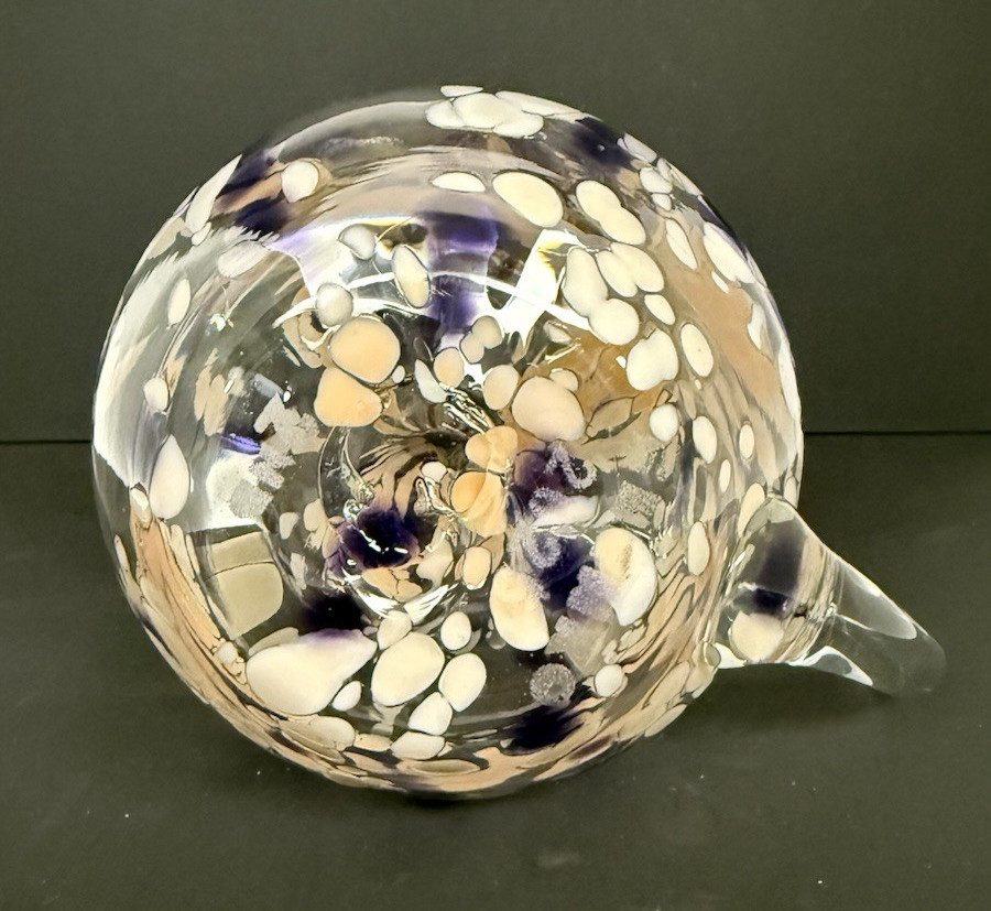 Blenko Glass Cat 2516 - Crystal with Alternate Stopper