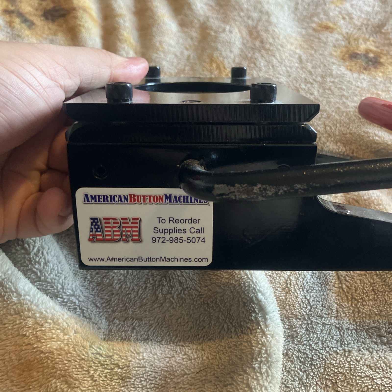 American Button Machine 2.5" Graphic Punch Circle Cutter for Buttons Terce