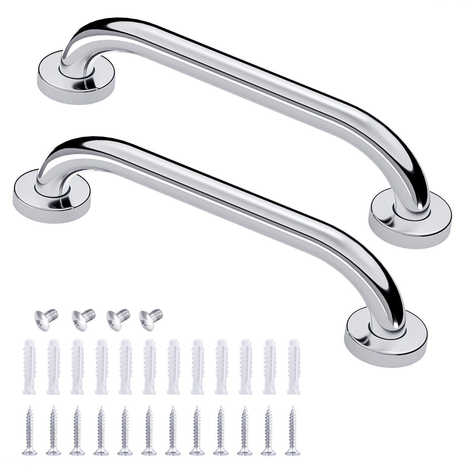 Stainless Steel Grab Bar Bathroom Safety Handicap Shower Tub Handle Support Lot