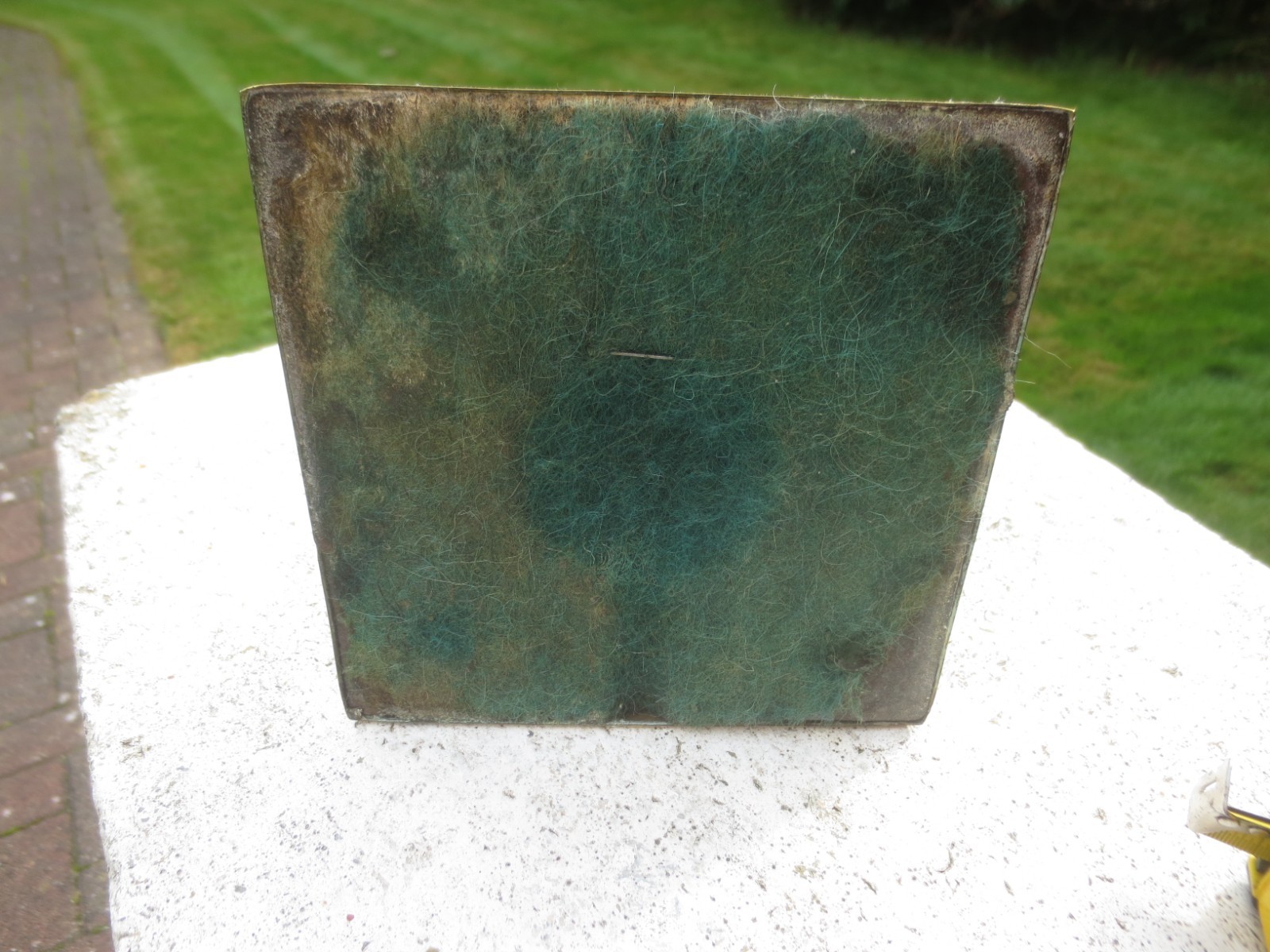 Antique Brass Corinthian Column Oil Lamp Brass 12" In Height