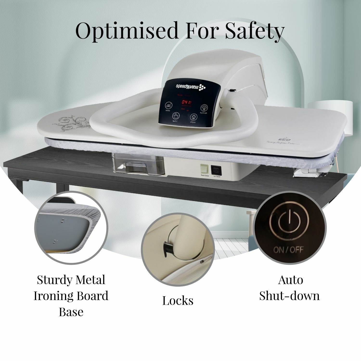 SpeedyPress Digital Steam Press 100HD | Premium Extra Large 40 Inch Iron Press