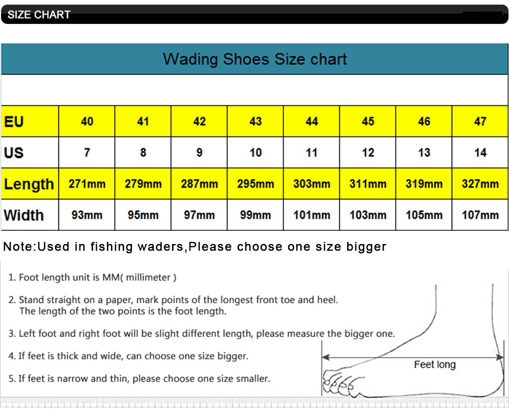 Wading Boots Fly Fishing Shoes with Rubber/Felt Sole, New