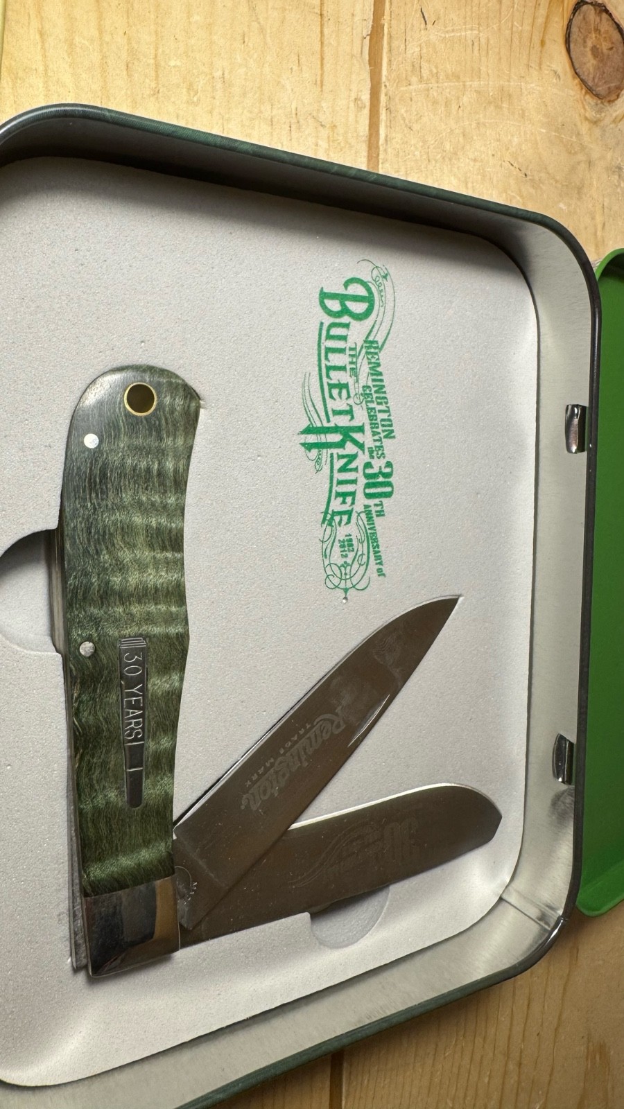 Lot of 4 Remington Bullet Knives 2012-30th 1992 2x1989