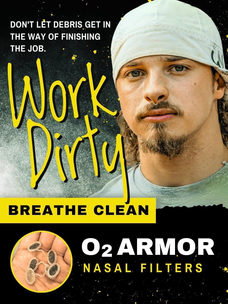 O2 Armor Nose Filters for Welders & Allergies - Nose Filter for Dust - Nasal Fil