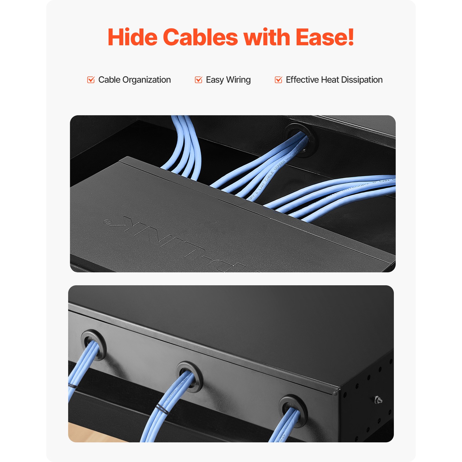 Uimoso 2U Rack Mount Drawer, Lockable, 50 lbs Capacity for 19-Inch Server Rack