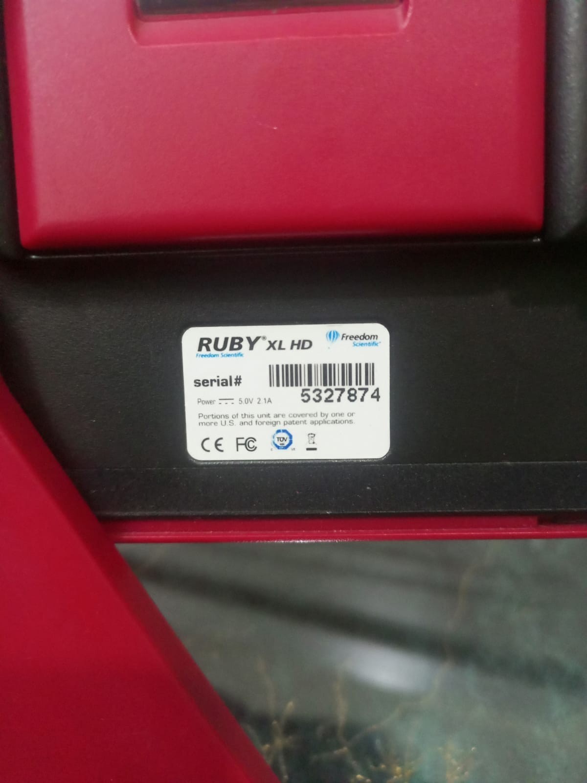 Freedom Scientific RUBY XL HD Video Magnifier Used, No Charger