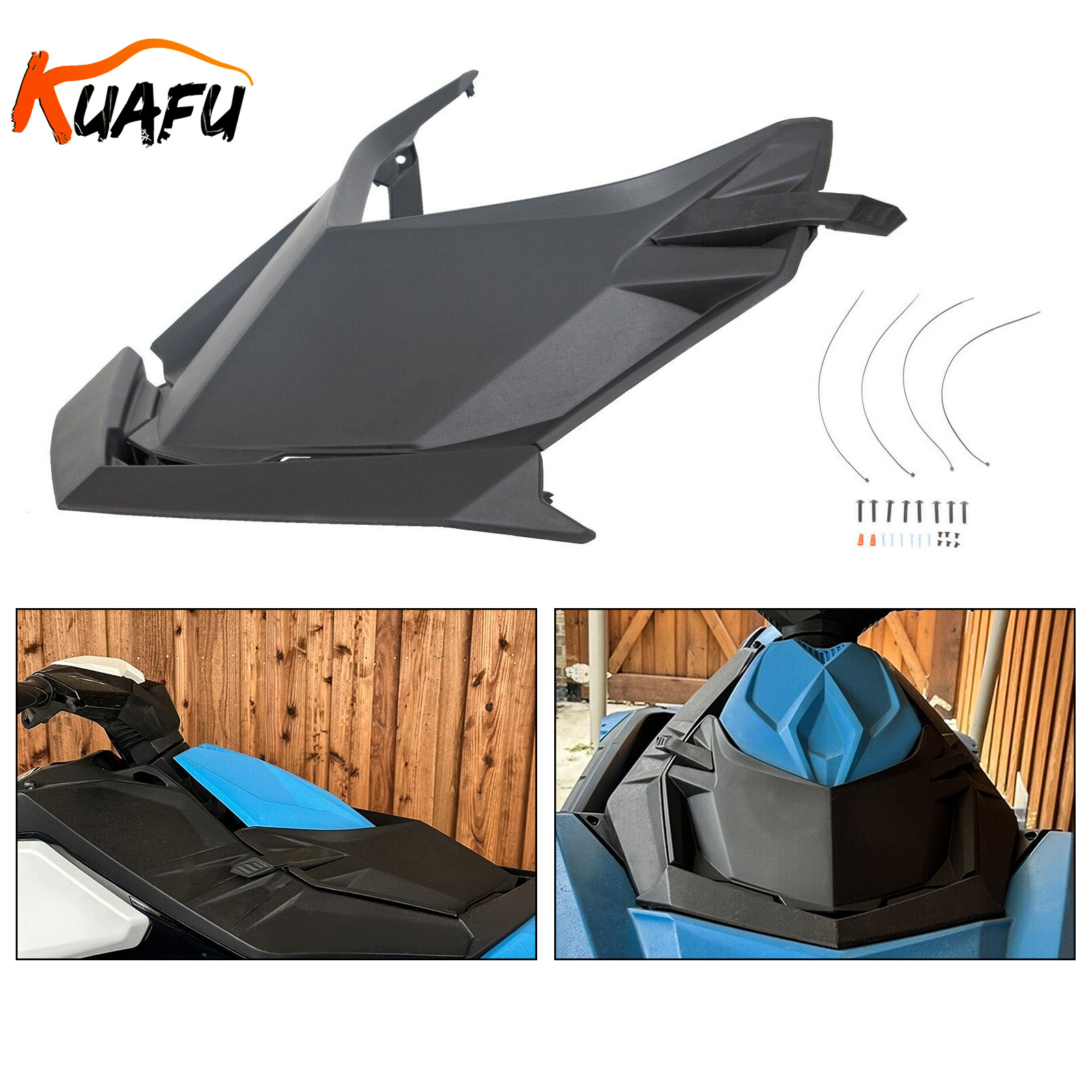 Front Upper Storage Cargo Bin Cover Deflector Lid For 14-22 Sea-Doo Spark TRIXX