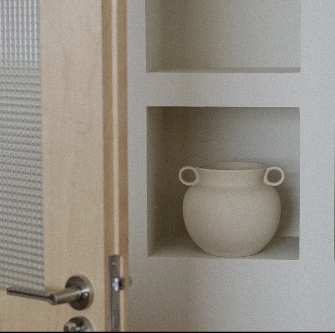 Round-Shape with Ear Wide Mouth Vase, Honey Pot-Shaped Decorative Plant Pot, ...