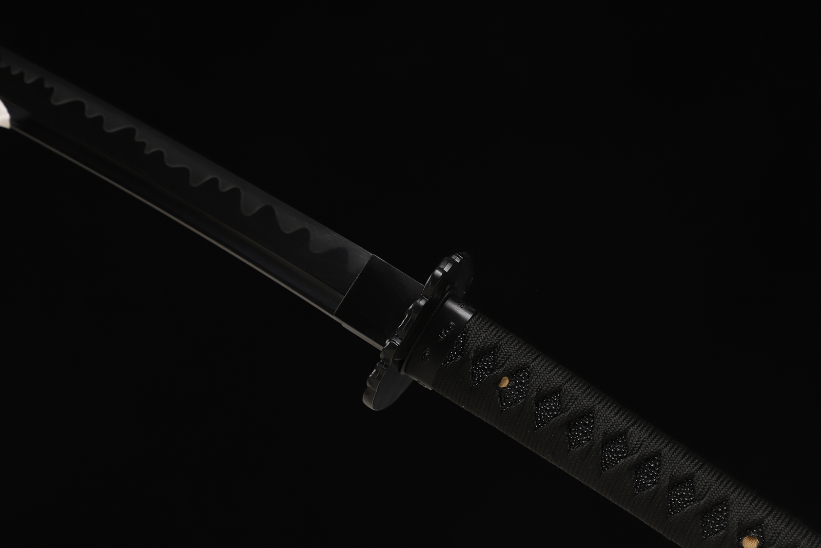 Sharp Full Tang Japanese Samurai Katana All Black Sword Battle Ready T10 Steel