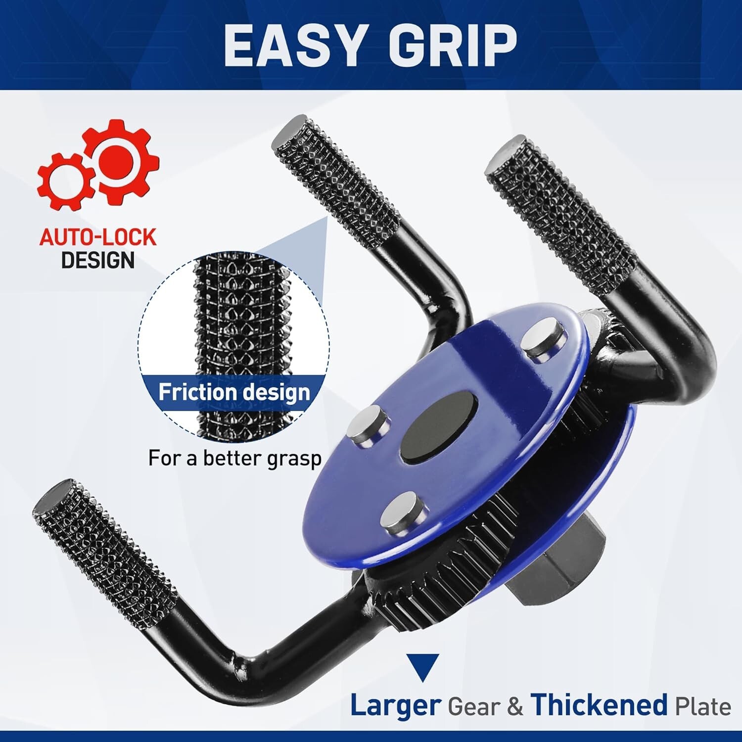 WORKPRO 2Pack Universal Oil Filter Wrench Adjustable Oil Filter Removal Tool Set