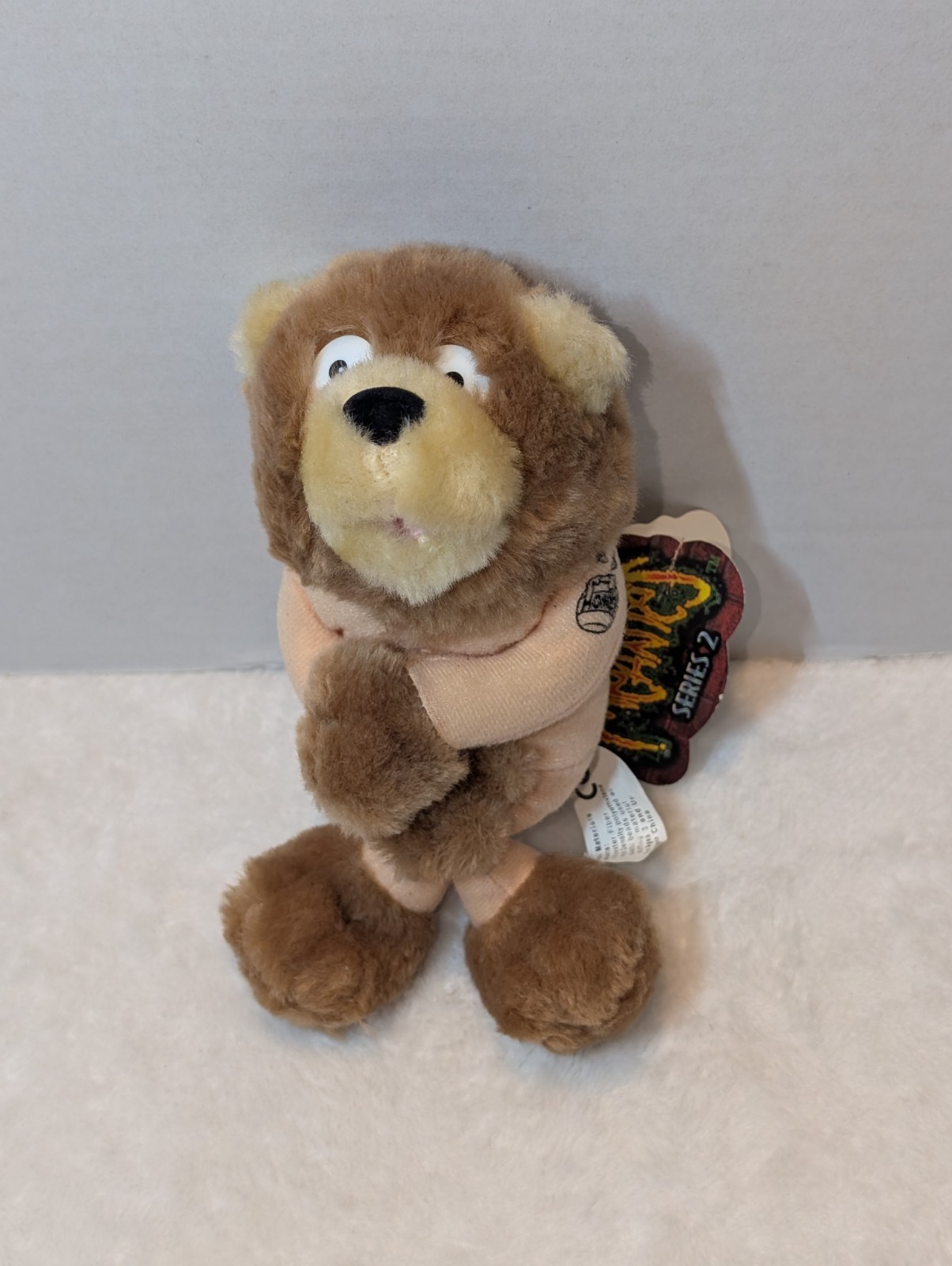 Vintage 90s Meanies Plush Lot 6 - Series 1 & 2 With Tags DIGGER Snake Eyes BEAR