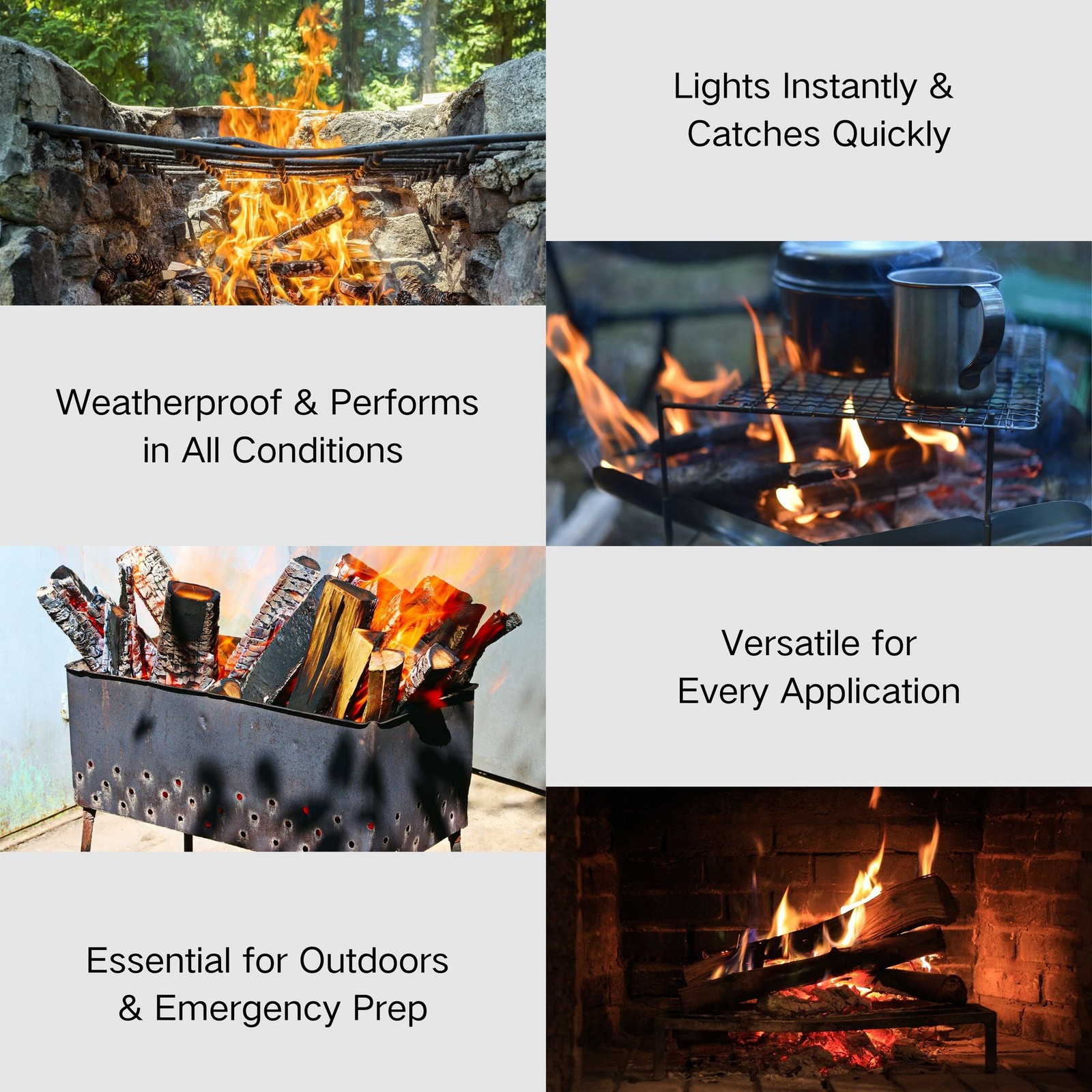 40 LB Natural Fatwood Fire Starter Kindling Sticks - Wood Stove Fireplace