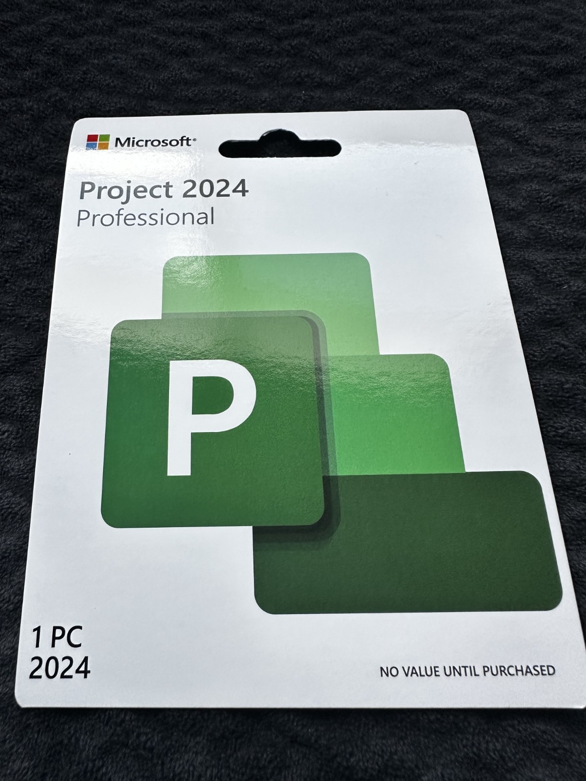 Microsoft Project 2024 Professional Retail Lifetime 1 PC Sealed Product card