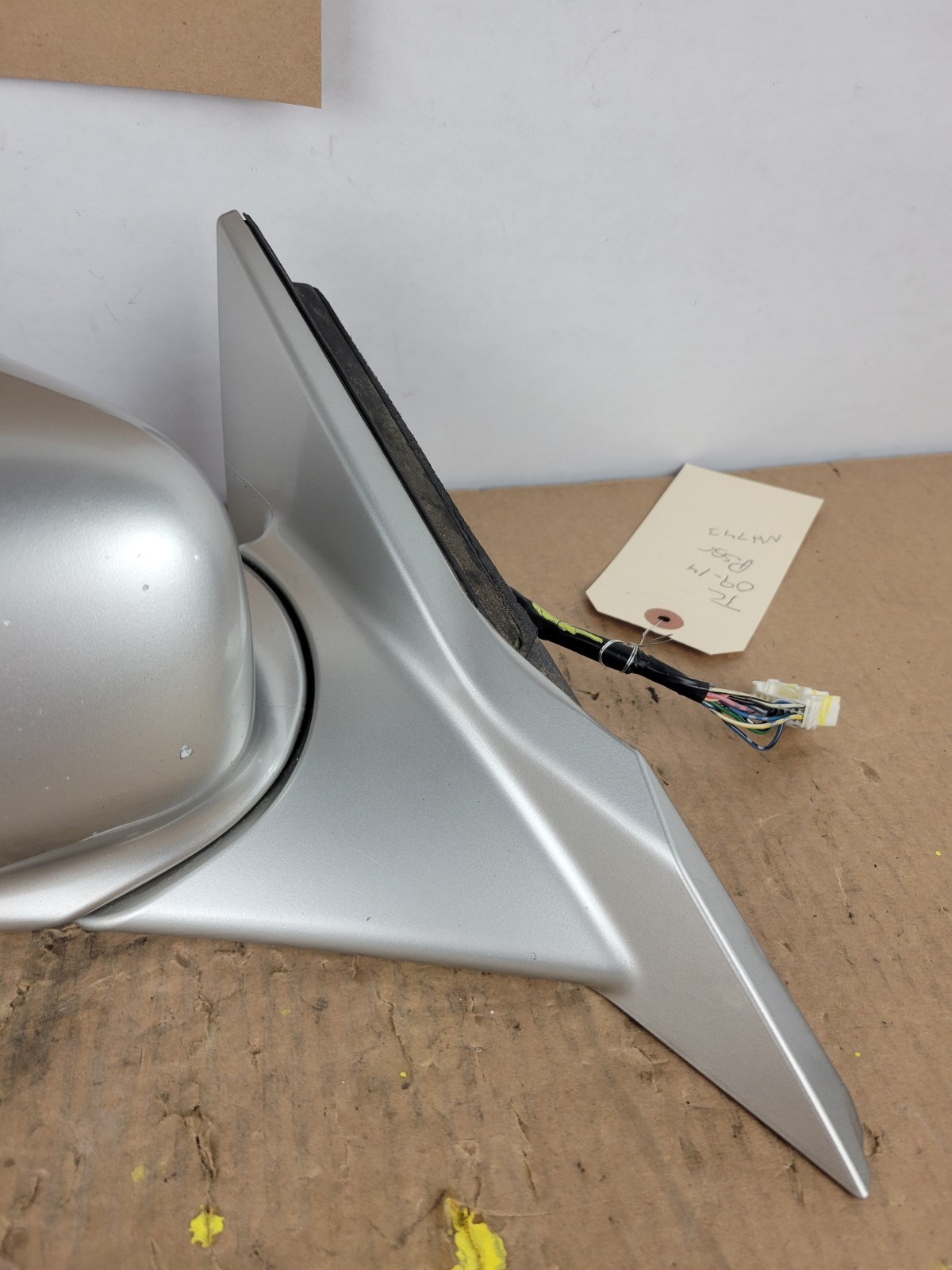 09 - 14 ACURA TL PASSENGER EXTERIOR DOOR MIRROR NH743M PALLADIUM METALLIC SILVER