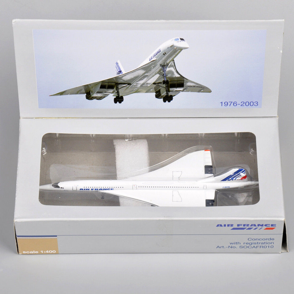 1/400 Concorde Diecast Air France 1976-2003 Aircraft Plane Model Toy Gift