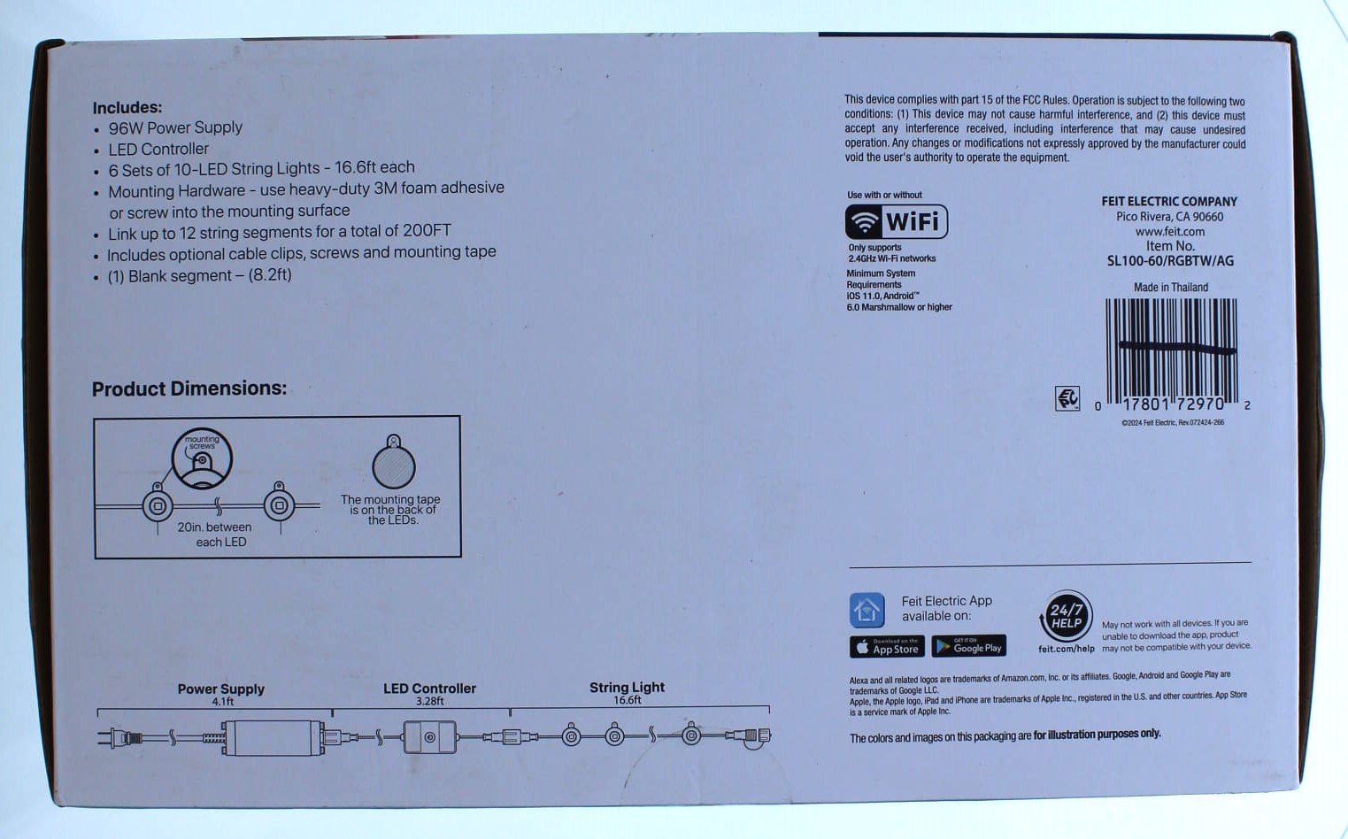 Feit Electric 100Ft Smart Outdoor Home Lights