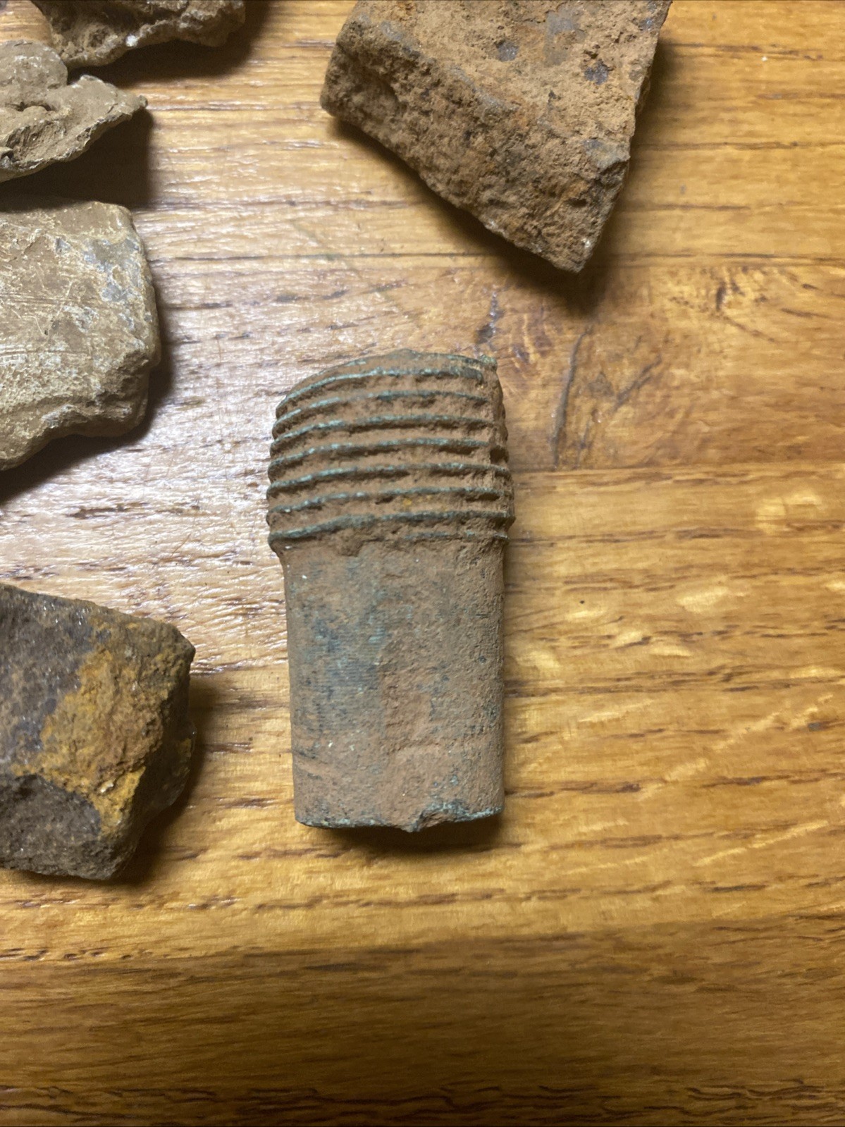 Civil War US Hotchkiss Shell Relics Lead Sabot Pewter Fuse Kennesaw Georgia