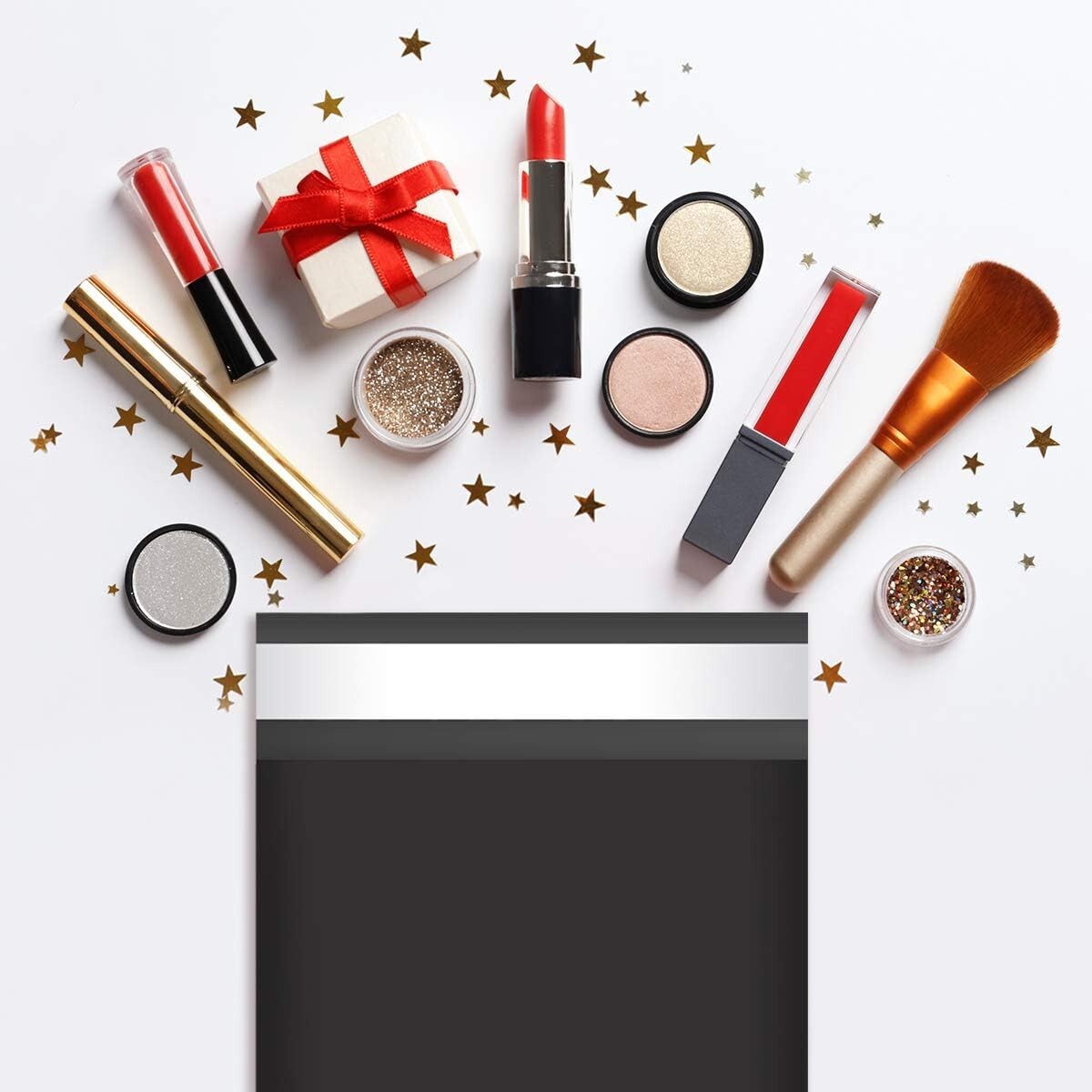 50 19x24 Black Poly Mailers Self Sealing Shipping Envelopes Bags 2.5 Mil