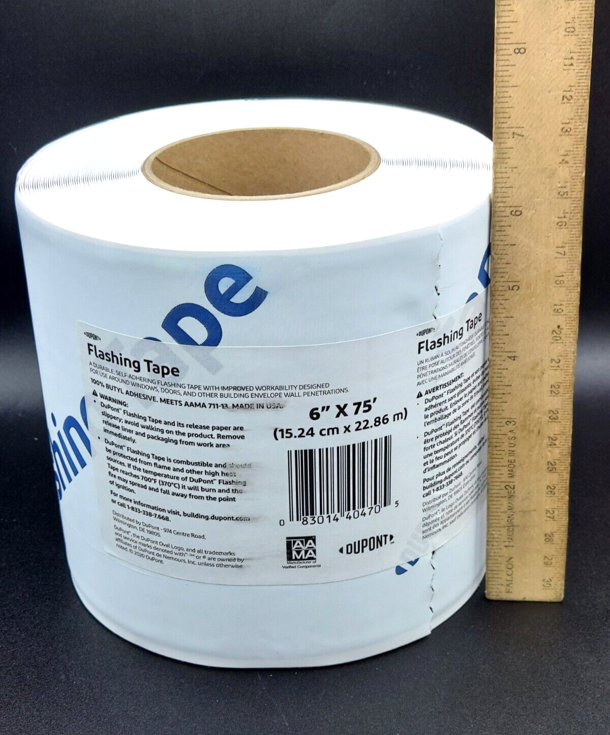 DuPont 6" x 75' Roll Flashing Tape Butyl Adhesive Windows and Doors *Brand New*