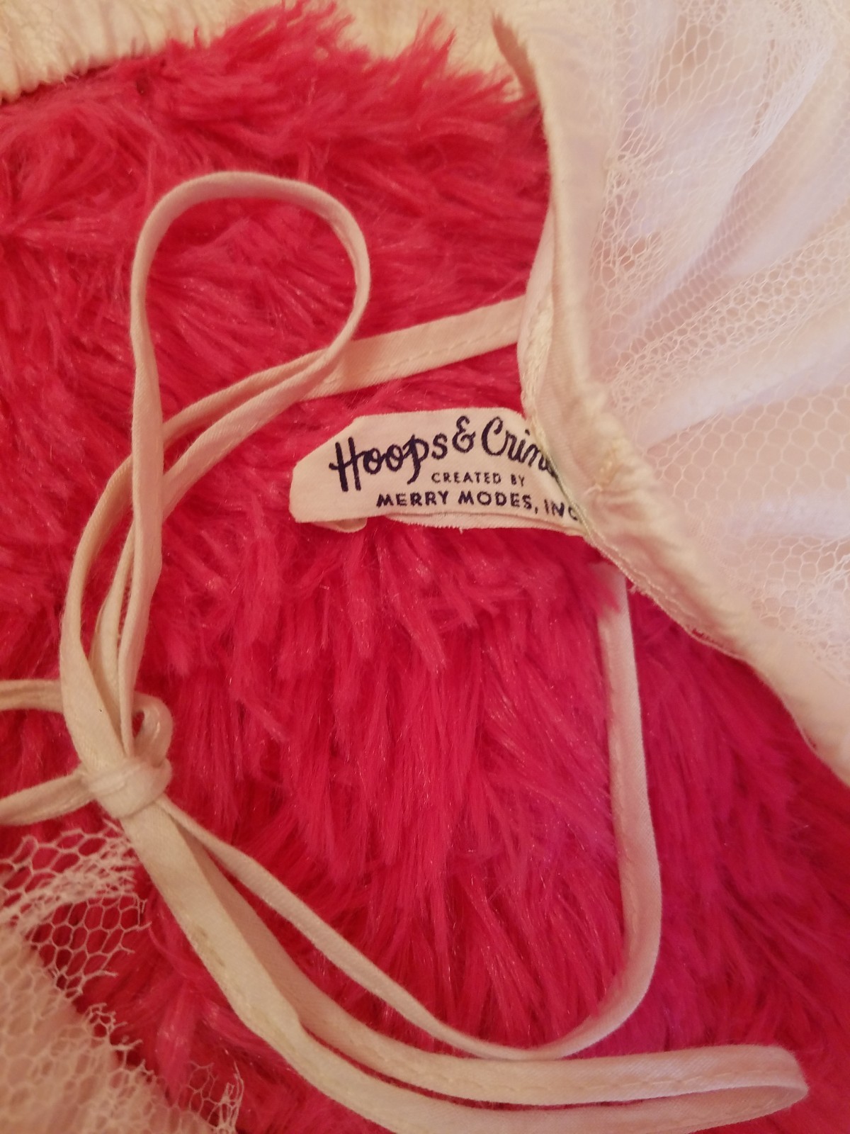 1950s Vintage White Tulle Petticoat Skirt -Hoops & Crinolines by Merry Modes