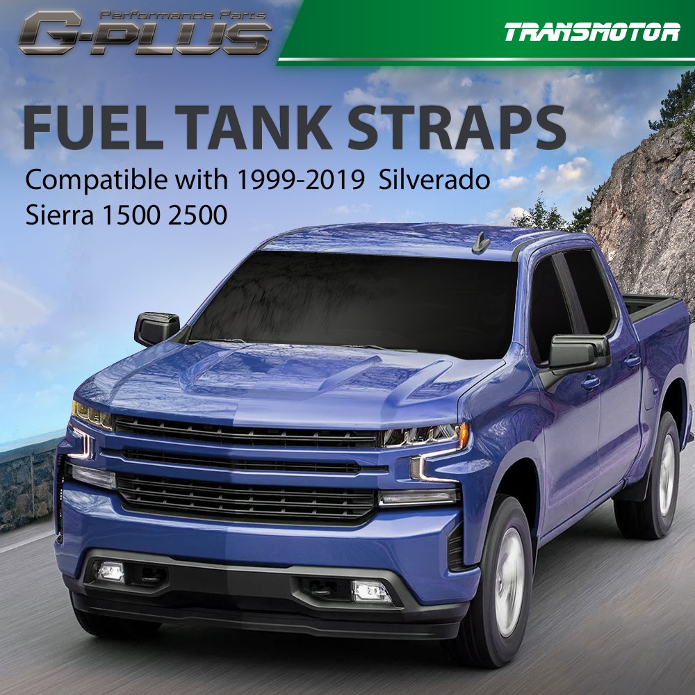 Pair Fuel Tank Straps Fit For Chevy Silverado GMC Sierra 1500 2500 3500 99-19