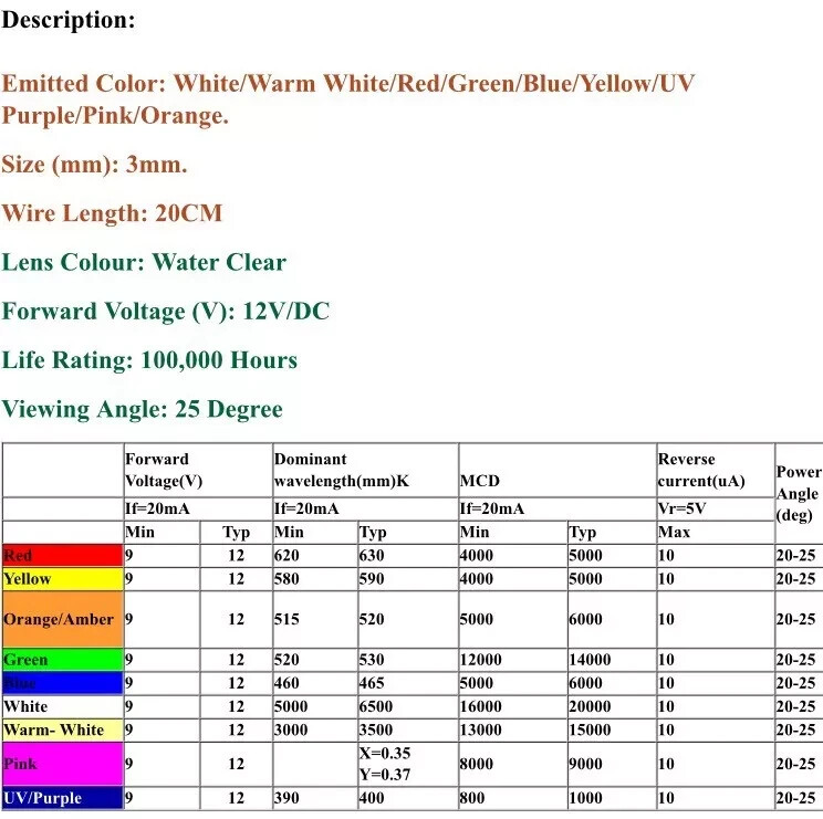 7 LED Lights Set Model Train Layout Buildings 9-12 Volt DC White, Fire Blink Red