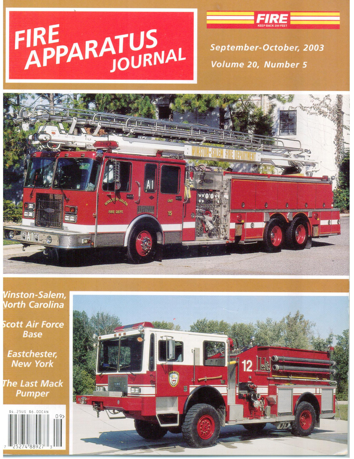 Eastchester New York Fire Department, Scott Air Force Base FD, Winston-Salem, NC