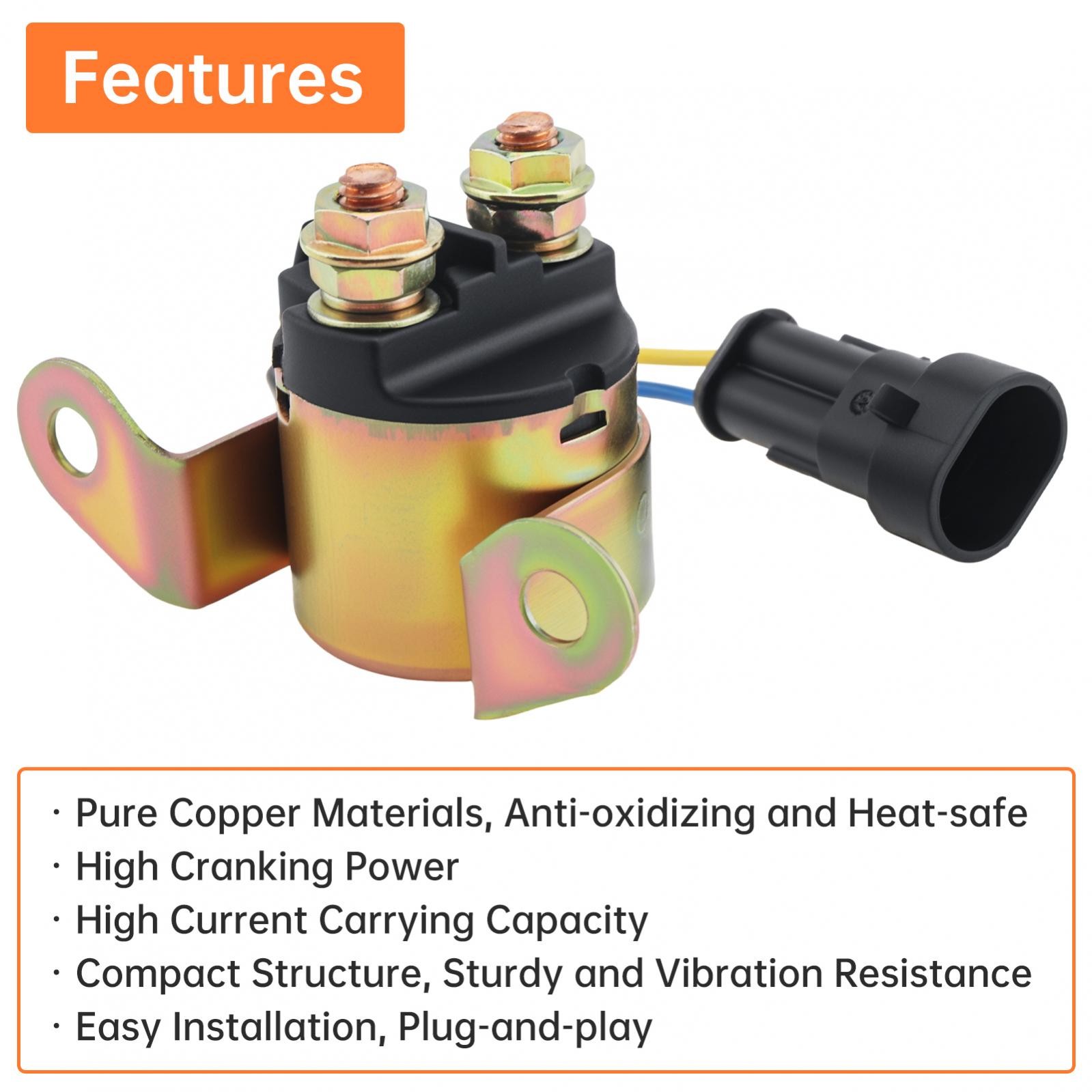 Starter Relay Solenoid Fit For Polaris Sportsman 400 450 500 4012001 4010947