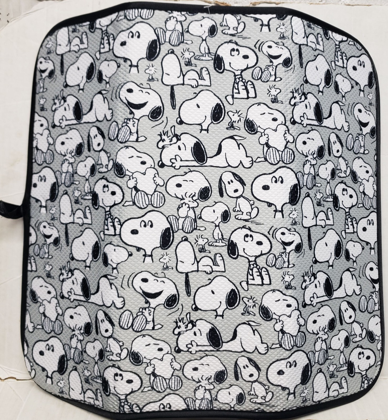 Microfiber Dish Drying Mat(16"x18") PEANUTS BLACK & WHITE SNOOPY DOGS ON GREY,BB