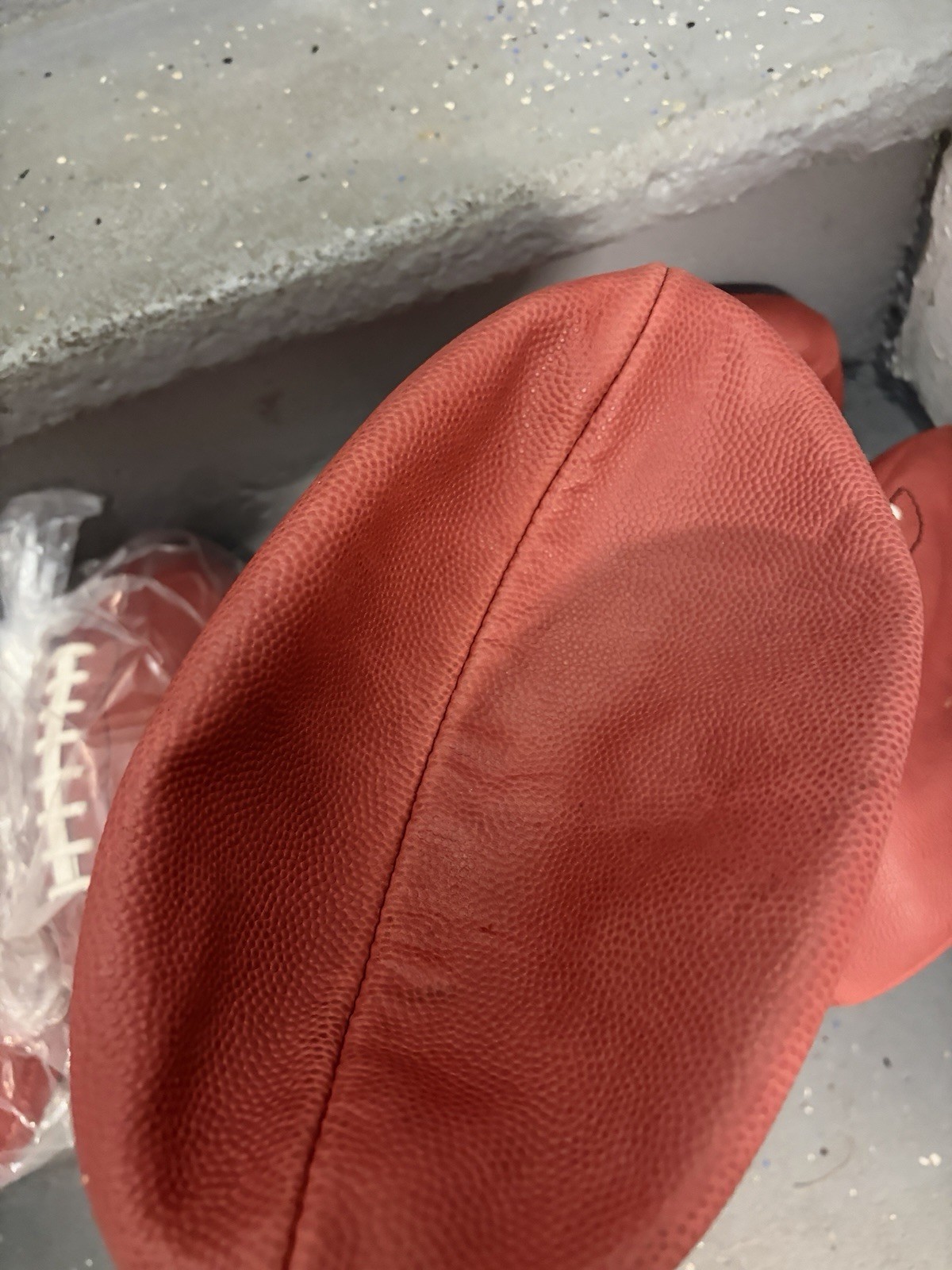 Practice Footballs Real Leather Factory Defect Lot x5 Football Non Regulation