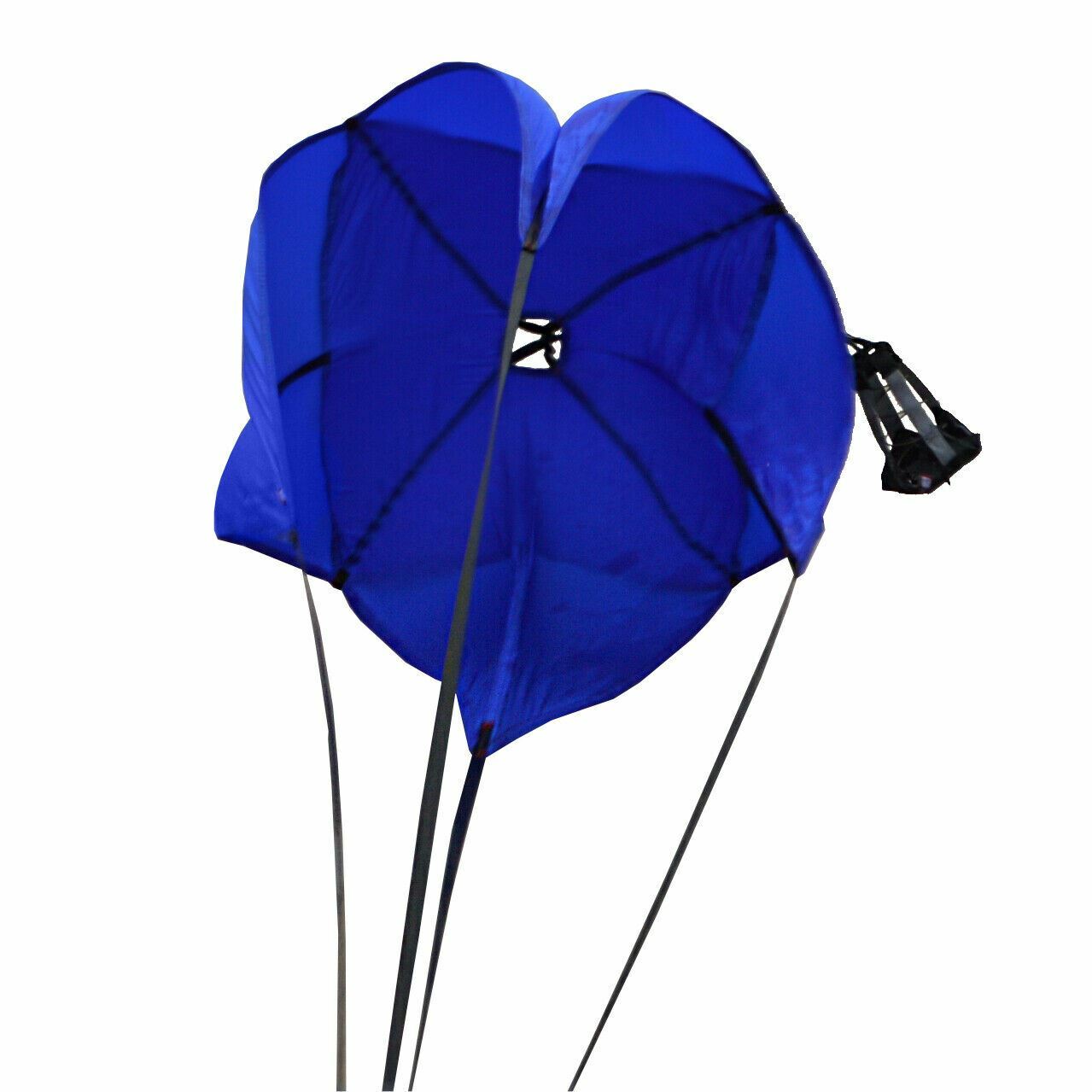 DRAG RACING PARACHUTE BLUE DRAG CHUTE RJS RACING DRAGSTER CHUTE