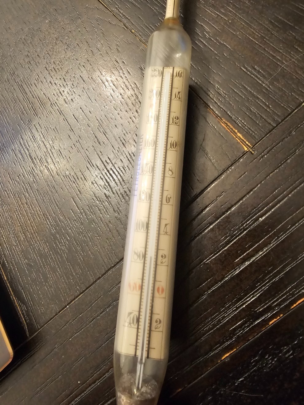 Hygrometer 15" Petroleum Refinery API Scale Mod 141.5 Temp 60F Nurburg BX1