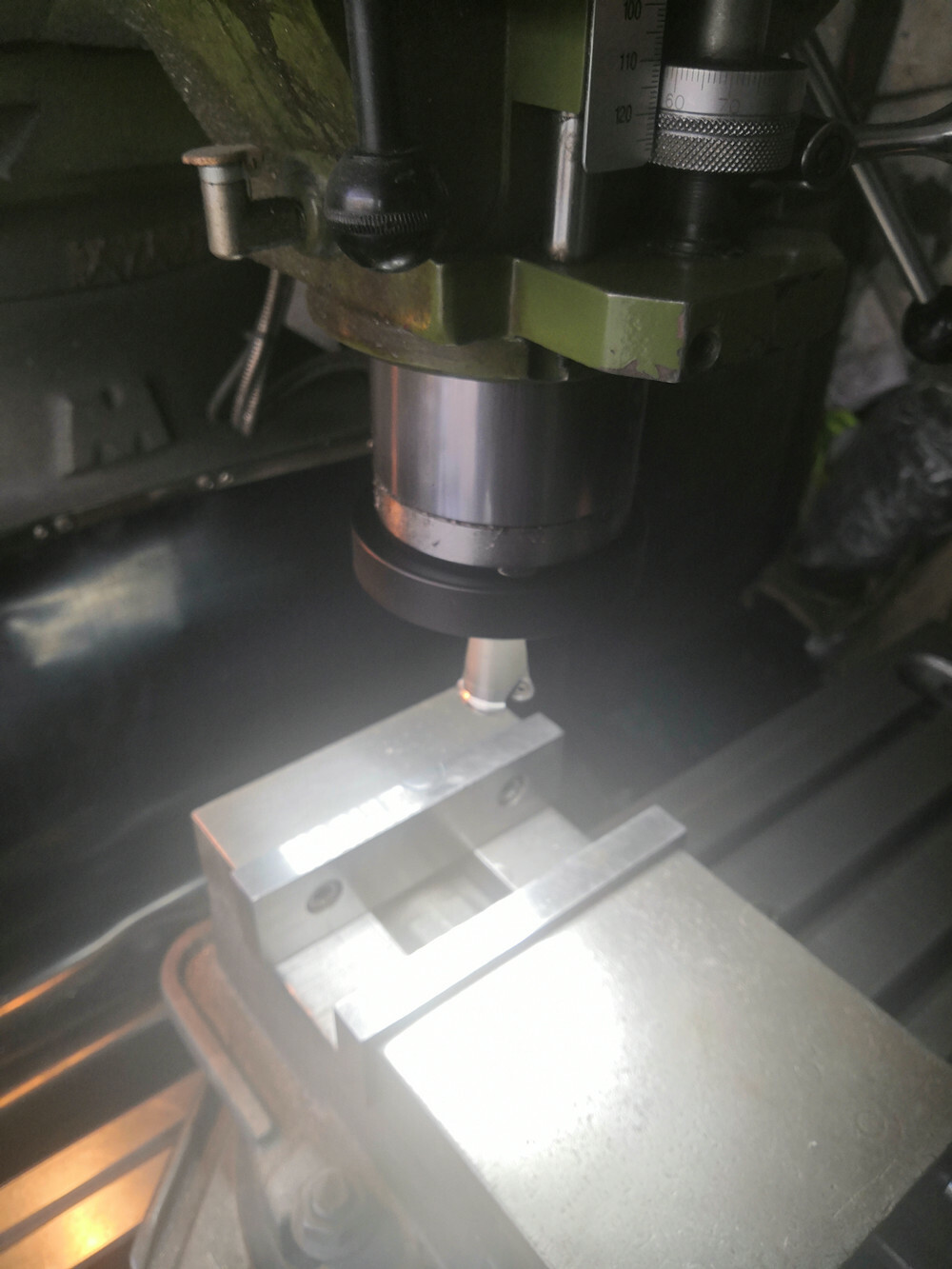 SPINDLE LIGHT MILL ROUTER LATHE MILL SPINDLE QUILL MOUNTED LAMP LED RING LIGHT