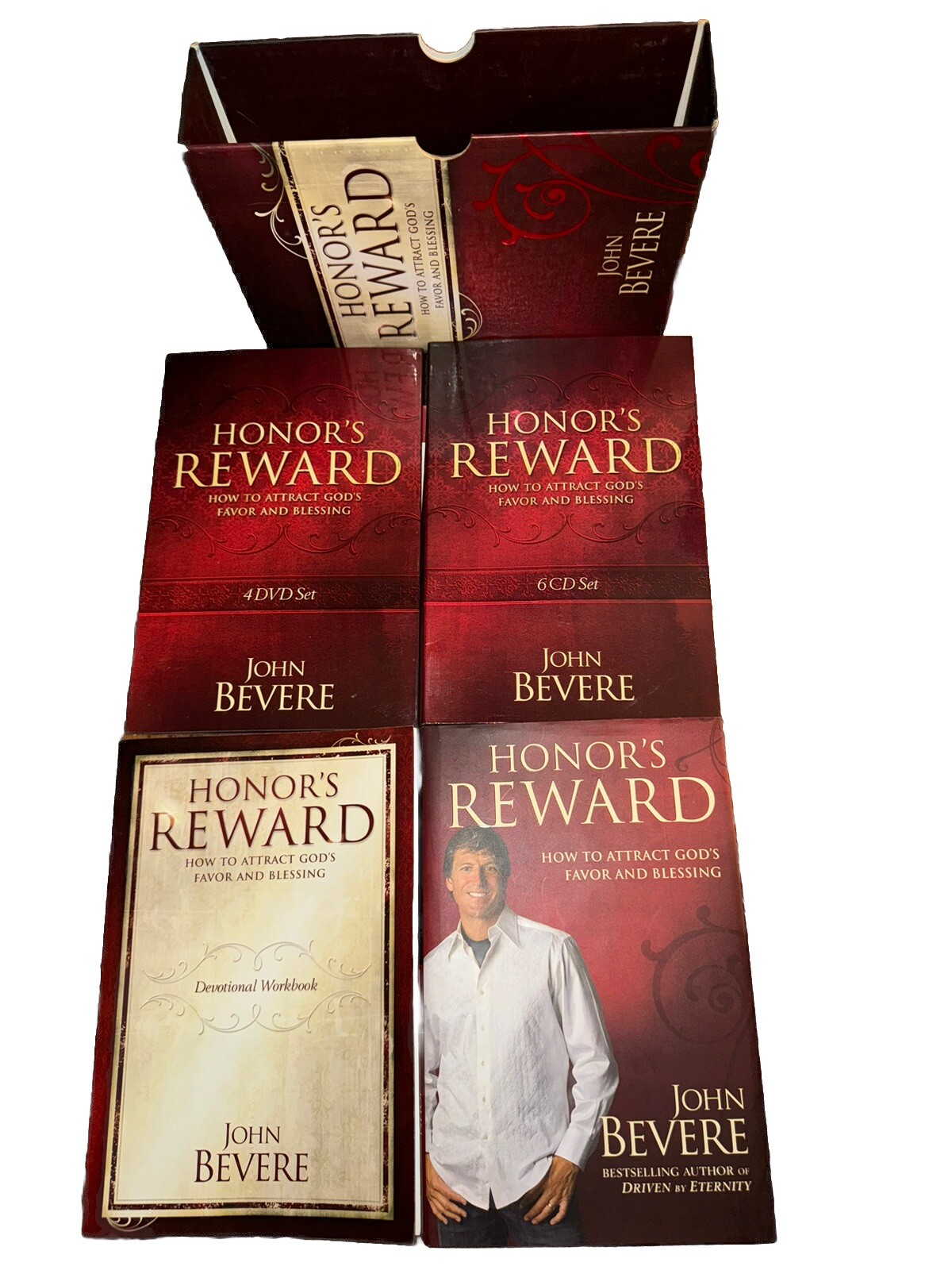 HONOR'S REWARD Book & Work Book & 6 CD Set + 4 DVDs All By JOHN BEVERE