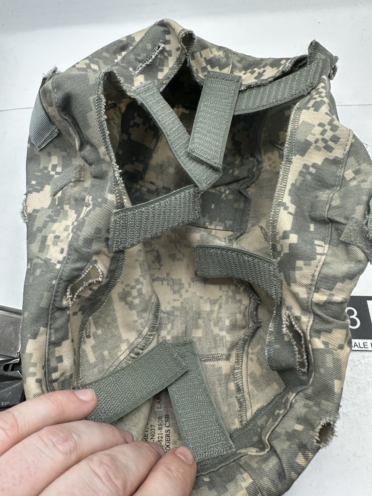 Large / XLarge Used Army ACH ACU UCP Digital Camo Combat Helmet Cover