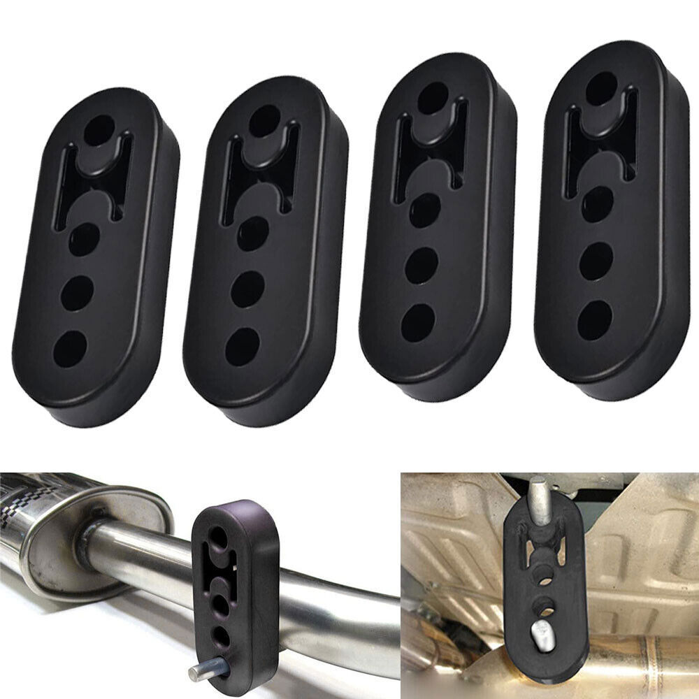 Universal 4Pcs Exhaust Hanger Rubber Adjustable Insulator Bushing Mount 4 Holes