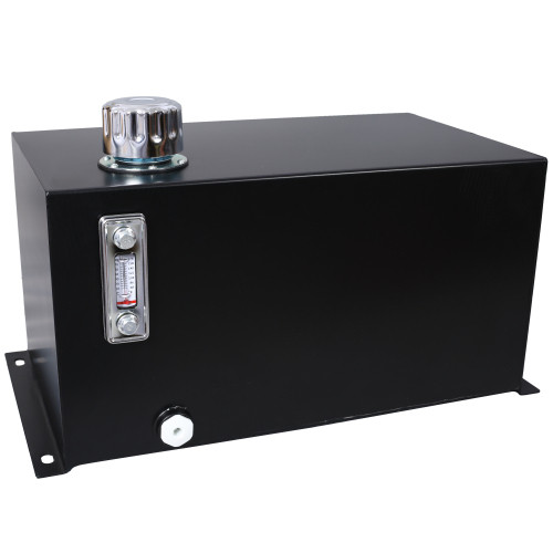 10 Gallon Hydraulic Fluid Tank Steel Reservoir Strainer Gauge Tractor Truck