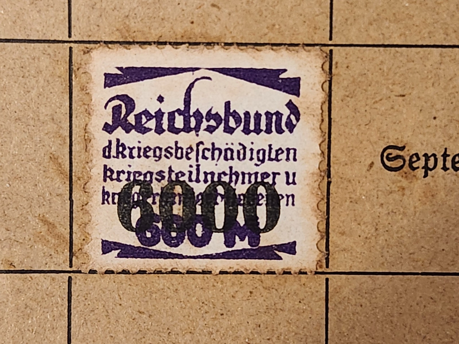 WW2 Germany. Reich Association of War Disabled.