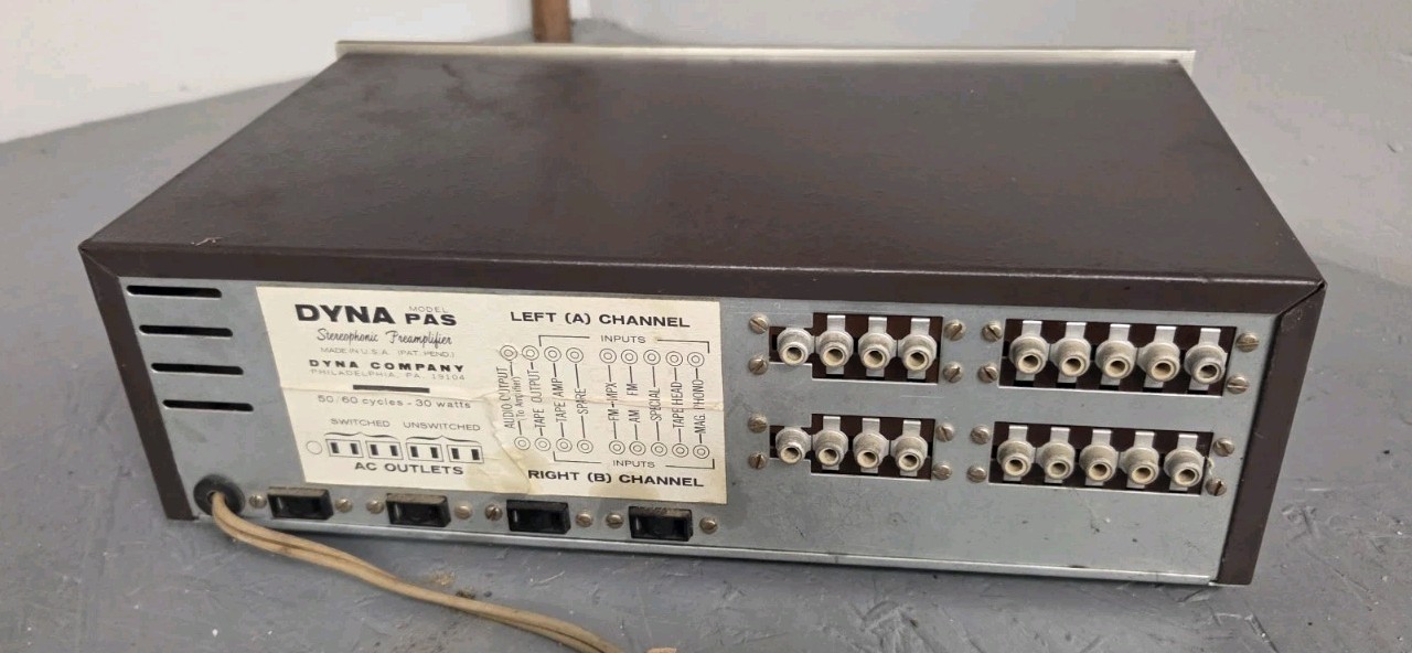 Vintage Dyna PAS Vacuum Tube Stereo Preamplifier Amplifier Amp Dynaco HiFi