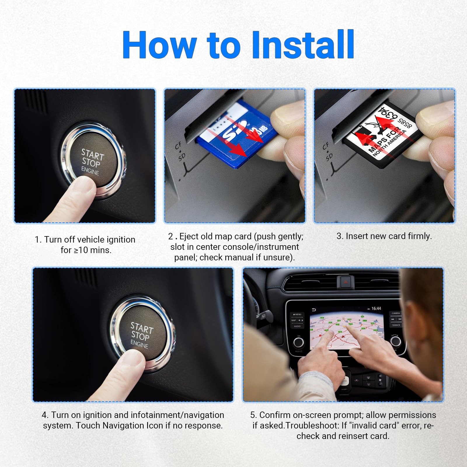 2025 GPS Navigation SD Card GM Chevy Cadillac Buick INFO3 Map USA